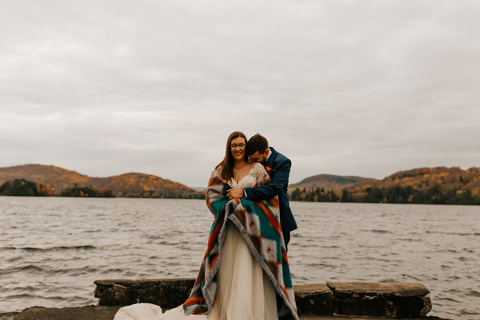 Photo of the elopement of Audrey & Xavier in Mont-Tremblant near Montreal