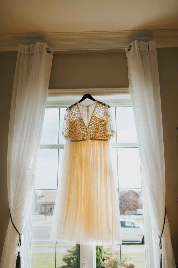 Kimberly's wedding dress for her wedding at Mouton Village