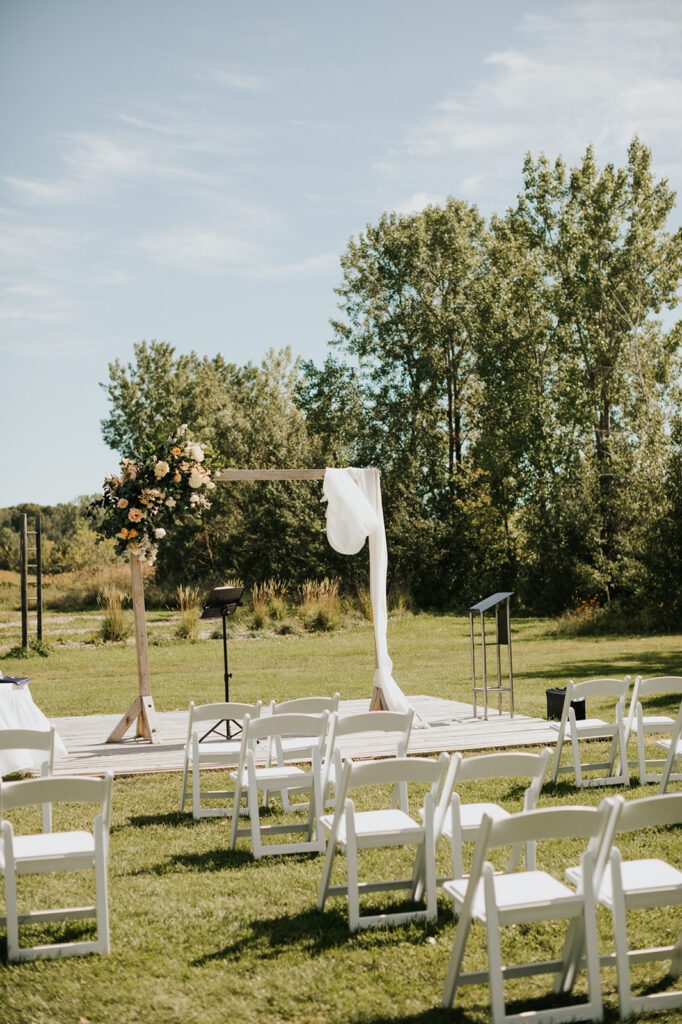 Ceremony setting at Mouton Village