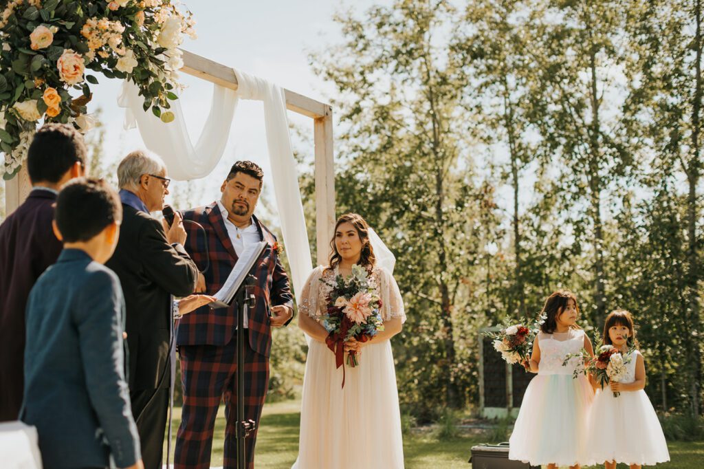 The wedding ceremony of Kimberly & Bill at Mouton Village